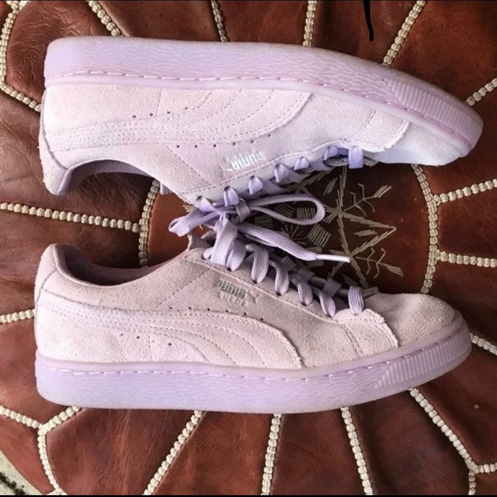 Puma Suede purple shoes